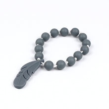 TYRY.HU DIY Creative Feather Pendant Silicone Bracelet Food Grade Silicone