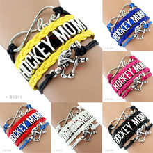 (30 PCS/lot) Infinity Love Hockey Mom Bracelets Hockey Player Bracelets Jew