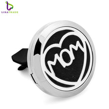 30MM love mom Stainless steel car perfume oil diffuser locket necklace New
