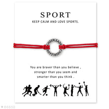(10 PCS/lot) Silver Tone Circle Cheerleader Cheer Mom Charm 2017 Bracelets