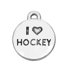 Skyrim 10pcs Hockey mom I love hockey & stick series sports charms-in Charm