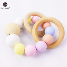 Let's Make candy color teether silicone beads DIY handmade mom jewelery cha