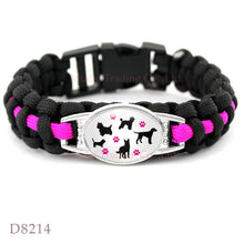 (New Fashion) Paracord Survival Bracelet Love Dog mom Friendship Womens Lad