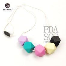Let's Make Silicone Baby Teething Necklace For Mom Wear BPA Free Teether Te