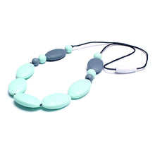 MSH.SUN Baby Silicone teeth beads necklace Food grade Light Green beads nec