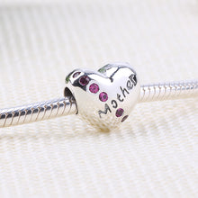 New Mother Heart Fit Original Pandora Charms Bracelet 925 Sterling Silver P