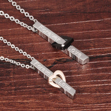 Forever Love His and Her  Couple Necklaces Lovers' Titanium Stainless Steel