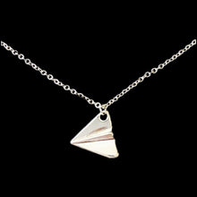 Tiny Charm Pendants Necklaces For Women Dainty Origami Paper Plane Jewelry