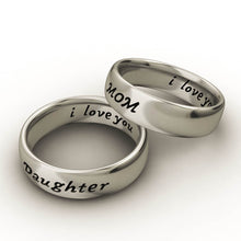 EVBEA Custom Mom and Daughter Ring I Love You For Mother' Day Gift Size 6 7