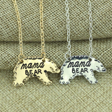 Cute Mama Bear Necklace For Mom Gift Mother's Day Birthday Gift for Mom Mam