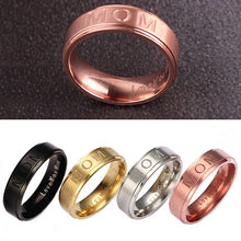 Ladies Elegant Delicate Finger Knuckle Rings MOM Carving Ring Women Titaniu