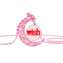 SUTEYI Trendy money long mother mom love glass necklace pink moon necklace