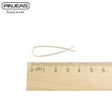 PINJEAS  filling Crossover Open Earrings handmade Wire wrap Minimalist Mode