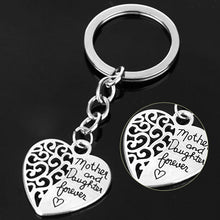 Mother and Daughter Forever Love Hollow Heart Key Ring Mother's Day Gift Ke