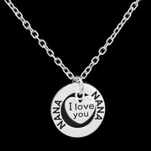 Love You Mom NaNa Sister Daughter Heart Pendant Necklace Best Friend Family