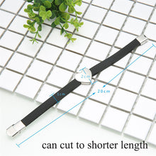 DIY Logo ID Bracelets for Women Adjustable Length Silicone Bracelet Persona