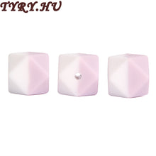 TYRY.HU New 17mm BPA Free Loose Silicone Hexagon Beads Food Grade Teethers
