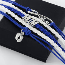 PU Leather Men and Women Multi layer Bracelet Fashion Jewelry Mom Wristband