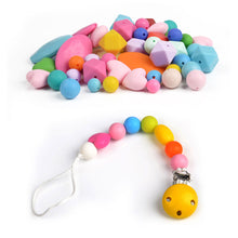 100pcs BPA free HEART Silicone Teething Beads Food Grade Chewing Materials