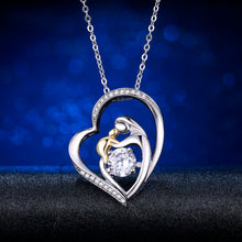 BONLAVIE 925 Sterling Silver Mother's Love Jewelry Gold Plated Mom Hold Bab