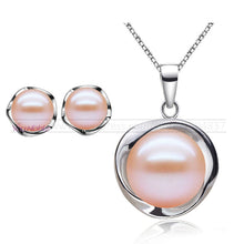 Real Natural Pearl Jewelry freshwater vintage bridal jewelry sets women,925