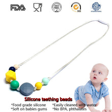 Silicone Beads Teething Teether Necklace Food grade Chew Baby Toddler Nursi