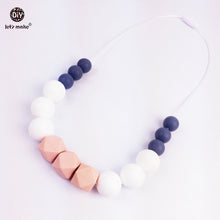 Let's Make Silicone Hex Geometry Octagon beads 4pc teething baby teether ro
