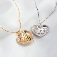 The Best Gift For Mom 925 Sterling Silver Heart Necklaces Family Pendant Ne