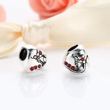 V.YA "Mom" Beads fit for Pandora Necklace Bracelet DIY Bead Charm for Jewel