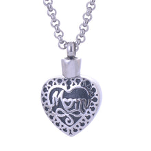 Mom Keepsake Memorial Pendant Necklace Opens and Closes Screw Stainless Ste