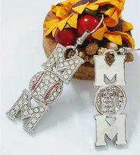 New arrival crystal rhinestone softball mother earring dangle Sport Fashion