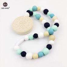 Let's Make Silicone Biscuits Pandent Necklace Chewable Beads BPA Free Can C
