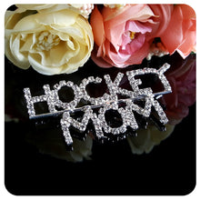 Sport Mom Theme Brooch Jewelry "HOCKEY MOM" Word Pin-in Brooches from Jewel
