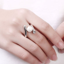 2017 imitate pearl style mother's day ring classic love mom fancy fashion r