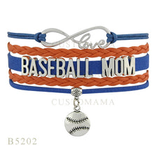 (10 PCS/Lot) Infinity Love Baseball Mom All Stars Baseball Charm Bracelets