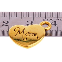 10PCs/lot Heart Mom Charm Pendant For Necklace Bracelet Jewelry Accessories