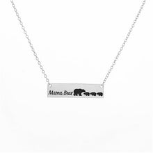 Dropship New Fashion Vintage New Mom Love Mama Bear Necklace Mother Grizzly
