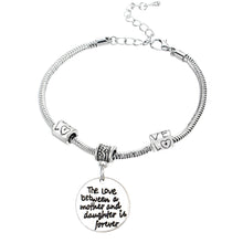 2016 Love Mother Daughter Family Bracelet Women Girls Charm Bangle Gifts Mo