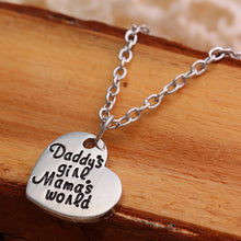 XIAOJINGLING 3Pcs Father Mother Daughter Necklace Love Between Mother&Daugh