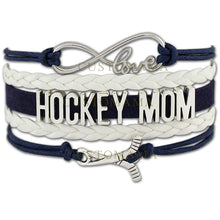 (10 PCS/Lot) Infinity Love Hockey Mom Bracelets For Women Men Charm Gift fo