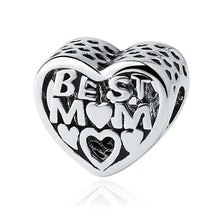 GAGAFEEL Mother's Gifts Heart Beads Fit Original Pandora Bracelets Bangles