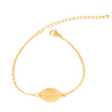 Baseball Mom Anklet Stainless Steel Sports Team Fans Football Charm Bracele