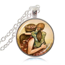 Mom Mother and Son Daughter Photo Necklace Family Gift Forever Love Jewelry