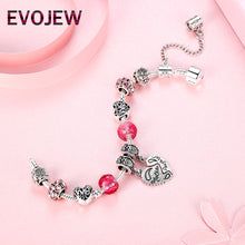 EVOJEW Luxury Designed Authentic 925 Antique Silver Heart Pendant Charm Pin