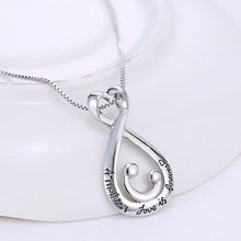 New Korean Mother's Day Pendant Necklace Love Heart Choker Women Silver Pla
