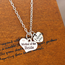 Mother Of The Bride Heart Gifts For Family Mom Jewelry Pendant Necklace Sil