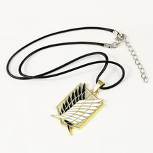 Attack on Titan Necklace Wings of Freedom Bright Silver or Antique Bronze P