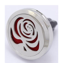 Fashion Rose 30MM Magnetic Essential Oil Diffuser Locket Car Hollow Diffuse