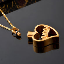 FUNIQUE Gold Color Hollow Love Heart Stainless Steel Pill Ash Holder Perfum