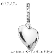 CKK 925 Sterling Silver Charms Pendants I Love My Mom, Clear CZ Fit Charm B